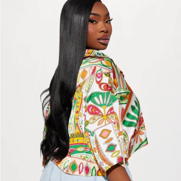 Bringing The Heat Satin Shirt - Picture 3 of 6